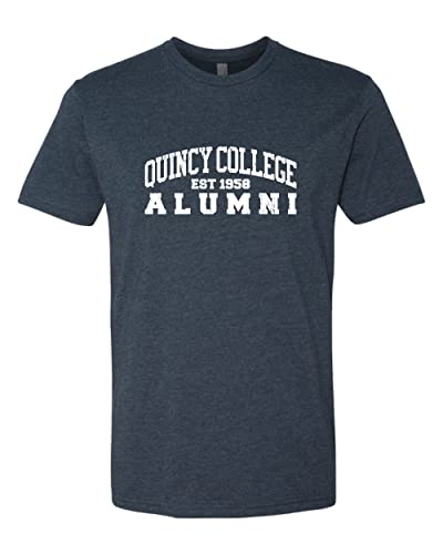 Quincy College Arched Alumni Exclusive Soft Shirt - Midnight Navy