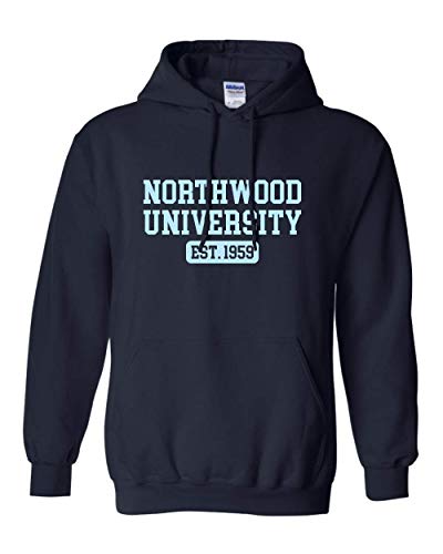 Northwood University EST One Color Hooded Sweatshirt - Navy