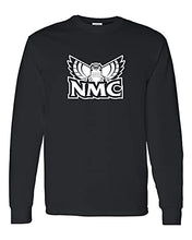 Load image into Gallery viewer, Northwestern Michigan Hawk Owls Long Sleeve T-Shirt - Black
