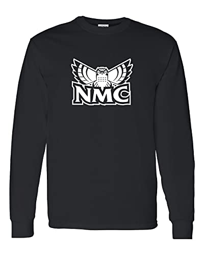 Northwestern Michigan Hawk Owls Long Sleeve T-Shirt - Black