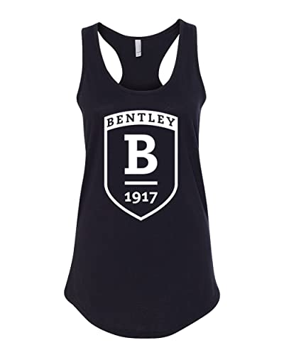 Bentley University Shield Ladies Tank Top - Black