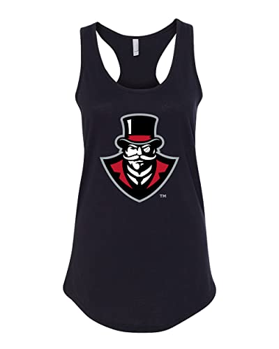 Austin Peay State Governors Ladies Tank Top - Black