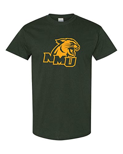 NMU Wildcats One Color T-Shirt - Forest Green