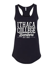 Load image into Gallery viewer, Ithaca College Bombers Alumni Ladies Tank Top - Black
