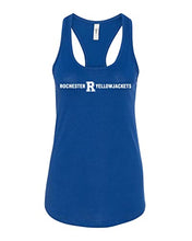 Load image into Gallery viewer, University of Rochester Straight Text Ladies Tank Top - Royal

