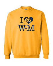 Load image into Gallery viewer, Williams College ILWM Crewneck Sweatshirt - Gold
