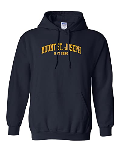 Mount St Joseph EST One Color Hooded Sweatshirt - Navy