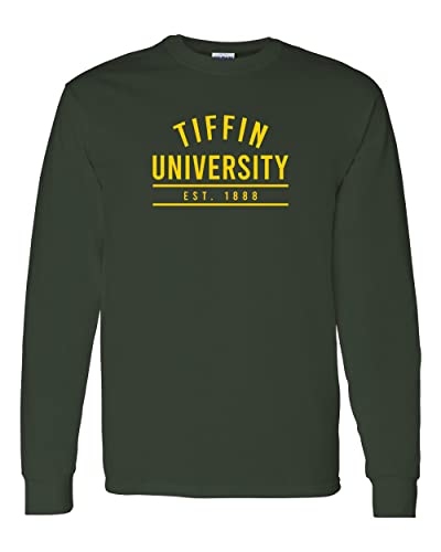 Tiffin Established 1888 Long Sleeve T-Shirt - Forest Green