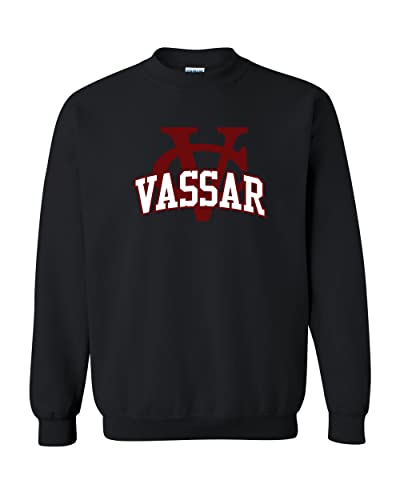 Vassar College VC Logo Crewneck Sweatshirt - Black