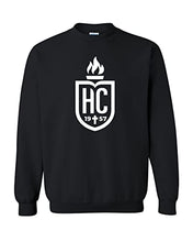 Load image into Gallery viewer, Hilbert College Shield Crewneck Sweatshirt - Black
