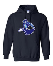 Load image into Gallery viewer, University of San Diego Mascot Hooded Sweatshirt - Navy
