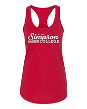 Load image into Gallery viewer, Vintage Simpson College Ladies Tank Top - Red
