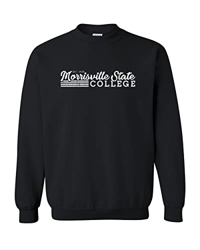 Vintage Morrisville State College Crewneck Sweatshirt - Black