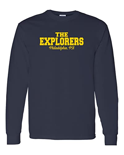 La Salle University Explorers Long Sleeve T-Shirt - Navy