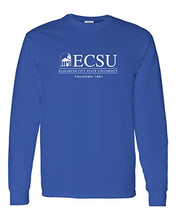 Load image into Gallery viewer, Elizabeth City State University Long Sleeve T-Shirt - Royal
