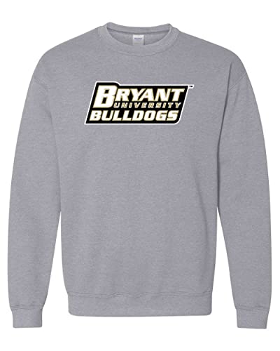Bryant University Stacked Crewneck Sweatshirt - Sport Grey
