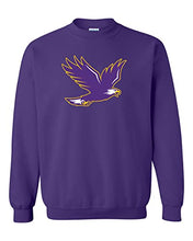 Load image into Gallery viewer, Elmira College Soaring Mascot Crewneck Sweatshirt - Purple
