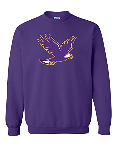Elmira College Soaring Mascot Crewneck Sweatshirt - Purple