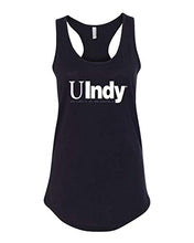 Load image into Gallery viewer, University of Indianapolis UIndy White Text Tank Top - Black
