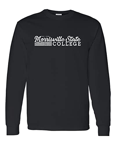 Vintage Morrisville State College Long Sleeve T-Shirt - Black