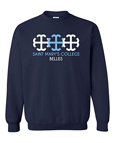 Saint Mary's Two Color Belles Crewneck Sweatshirt - Navy