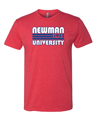 Retro Newman University Soft Exclusive T-Shirt - Red