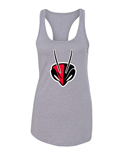 University of Lynchburg Two Color Ladies Tank Top - Heather Grey