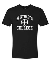 Load image into Gallery viewer, Saint Mary&#39;s College White Logo T-Shirt - Black
