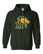 Load image into Gallery viewer, Marywood University Mascot Hooded Sweatshirt - Forest Green
