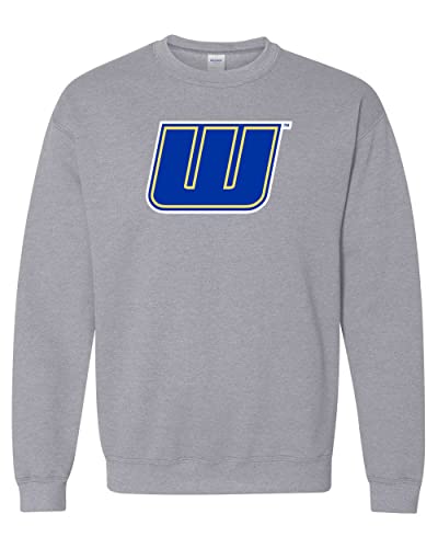 Worcester State University W Crewneck Sweatshirt - Sport Grey