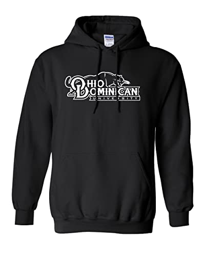 Ohio Dominican with Panther One Color Hooded Sweatshirt - Black