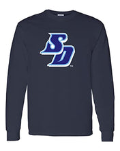 Load image into Gallery viewer, University of San Diego SD Long Sleeve T-Shirt - Navy
