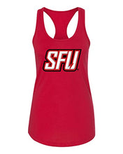 Load image into Gallery viewer, Saint Francis SFU Full Color Ladies Racer Tank Top - Red
