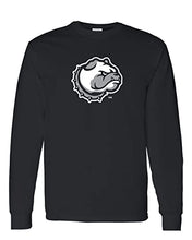 Load image into Gallery viewer, Drake University Bulldog Head Long Sleeve Shirt - Black
