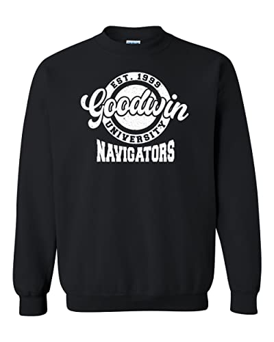 Goodwin University Navigators Crewneck Sweatshirt - Black