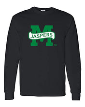 Load image into Gallery viewer, Manhattan College M Jaspers Long Sleeve Shirt - Black
