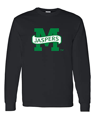 Manhattan College M Jaspers Long Sleeve Shirt - Black