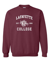 Load image into Gallery viewer, Lafayette College Est 1826 Crewneck Sweatshirt - Maroon
