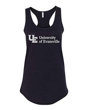 Load image into Gallery viewer, Evansville White Text Tank Top - Black
