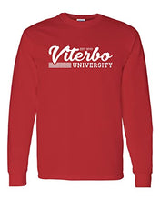Load image into Gallery viewer, Vintage Viterbo University Long Sleeve T-Shirt - Red
