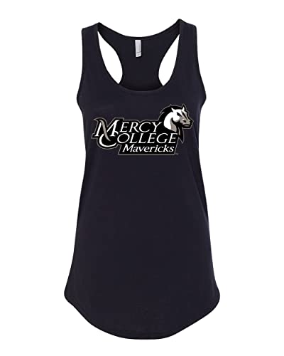 Mercy College Stacked Logo Ladies Tank Top - Black