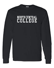 Load image into Gallery viewer, North Central College Block Long Sleeve T-Shirt - Black
