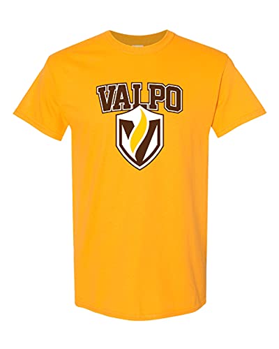 Valparaiso Valpo Shield Full Color T-Shirt - Gold