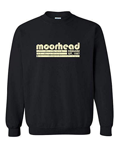 Minnesota State Moorhead Est 1887 Crewneck Sweatshirt - Black