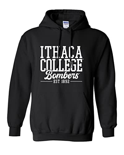 Ithaca College Bombers Alumni Hooded Sweatshirt - Black