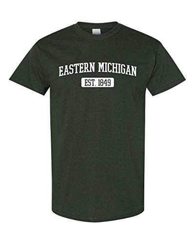 Eastern Michigan EST One Color T-Shirt - Forest Green