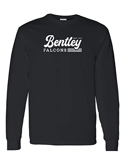 Vintage Bentley University Long Sleeve T-Shirt - Black