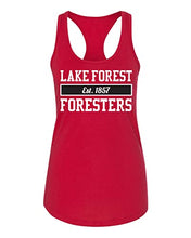 Load image into Gallery viewer, Lake Forest Foresters Ladies Tank Top - Red
