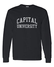 Load image into Gallery viewer, Capital University Crusaders Long Sleeve T-Shirt - Black
