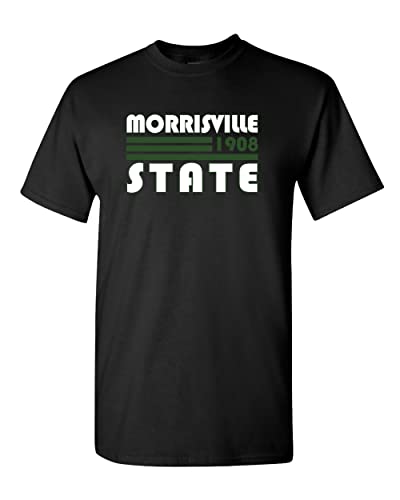 Retro Morrisville State College T-Shirt - Black